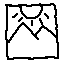 A rough pixel art drawing of a picture frame.